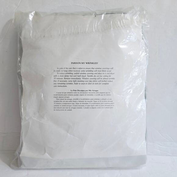 NIP JC Penney Home Collection Cape Cod 84x45" Dark Green Curtains (2) Ruffled - Picture 5 of 7